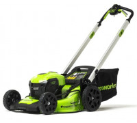 Газонокосилка аккумуляторная GREENWORKS GD40LM48SP 40V, самоходная, б/щ, АКБ 8Ач и ЗУ 2517407UH