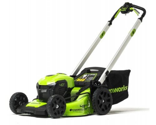 Газонокосилка аккумуляторная GREENWORKS GD40LM48SP 40V, самоходная, б/щ, АКБ 8Ач и ЗУ 2517407UH купить с доставкой и официальной гарантией