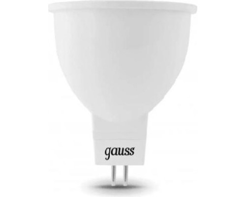 Лампа светодиодная GAUSS MR16 5w 530lm 4100k gu5.3 диммируемая led [101505205-D]