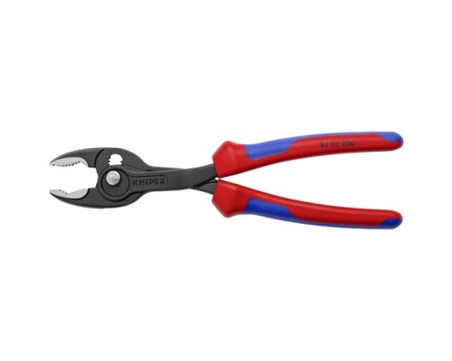 Клещи KNIPEX KN-8202200SB TwinGrip с фронтальным и боковым захватами