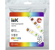 Лента светодиодная IEK LSR-5050RGB30 7,2w 12В IP65 (3 м) [LSR2-3-030-65-3-03]