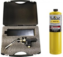 Портативная горелка TurboJet TJ757-M KIT набор с пьезоподжигом + газовый баллон tj453m