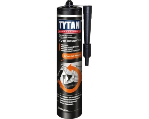Герметик TYTAN каучуковый для кровли, коричневый (310мл) [тов-213053]