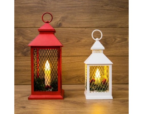 Фонарь декоративный NEON-NIGHT со свечкой 13,5х13,5х30,5 см, теплый белый [513-041]