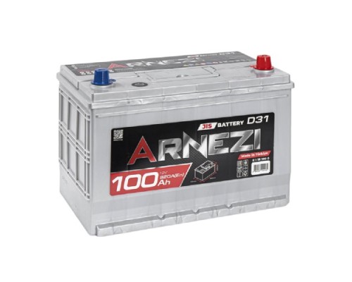 Аккумулятор ARNEZI JIS SMF 100 A/ч обратная R(+) 306x176x225 D31 EN 820 A [E1191000]