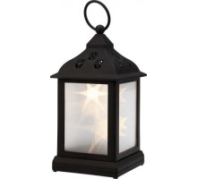 Фонарь декоративный Neon-Night с эффектом мерцания черный корпус 11х11х22,5 см, теплый белый 513-065