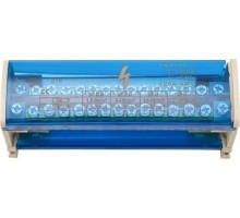 Шина REXANT 11-2302-15 на DIN-рейку в корпусе (кросс-модуль) 2х15 групп