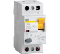 Выключатель дифференциальный (УЗО) IEK ВД1-63 2Р 50А 100мА MDV10-2-050-100