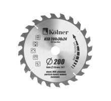 Пильный диск по дереву Kolner KSD 200x30x24Т кн200-30-24