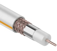 Кабель REXANT SAT 50 M Cu/Al/Cu (1,00мм/64x0,12мм) 100м, белый 01-2401