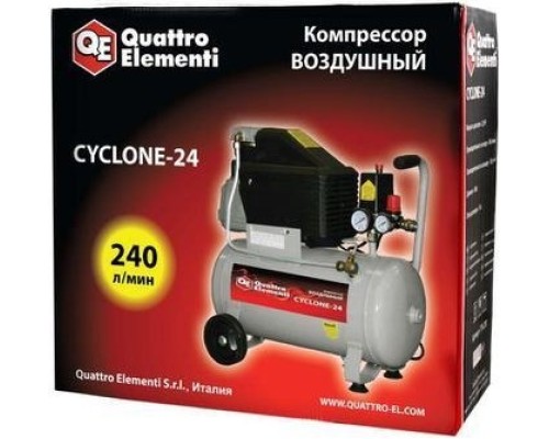 Компрессор поршневой QUATTRO ELEMENTI CYCLONE-24 [770-230]