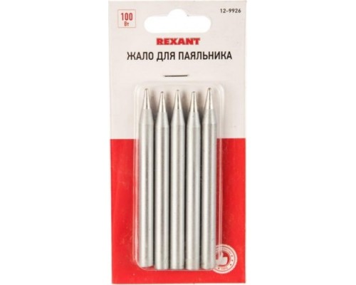 Жало для паяльника REXANT ПО9926 100вт, ?7,8мм, тип конус (для 12-0126), блистер [12-9926]