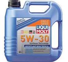 Масло моторное LIQUI MOLY SAE  5W30 Leichtlauf High Tech LL   4 л 39006 синтетическое [39006]