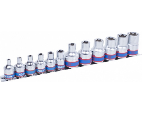Набор головок KING TONY 7113PR 1/2" и 3/8", 12 предметов, Е-Стандарт