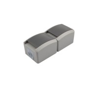 Блок розеток Kranz KR-78-0615 вертикальный 2 INDUSTRIAL IP54 с зазем.