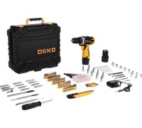 Дрель-шуруповерт аккумуляторная DEKO DKCD12FU-Li + набор 193 аксессуара (063-4139) 063-4139