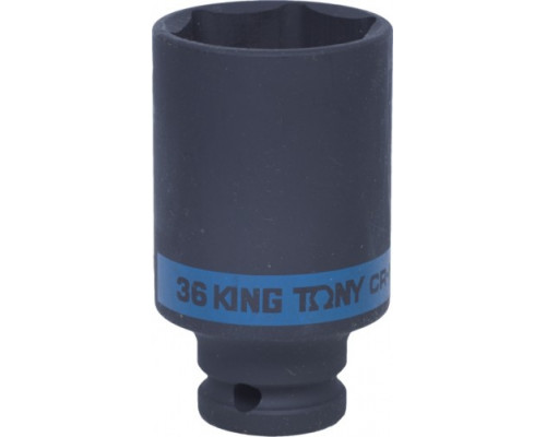 Ударная головка шестигранная глубокая 36 мм, 1/2" KING TONY 443536M