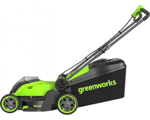 Газонокосилка аккумуляторная GREENWORKS 2521007UB 40V, бесщеточная, 41 см, c 1хАКБ 4 Ач и ЗУ купить с доставкой и официальной гарантией
