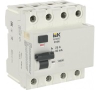 Выключатель дифференциальный (УЗО) IEK ARMAT ВДТ R10N 4п 25а 30ма тип a AR-R10N-4-025A030