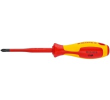 Отвертка диэлектрическая  KNIPEX 982501SL 1000 V, PZ1 KN-982501SL