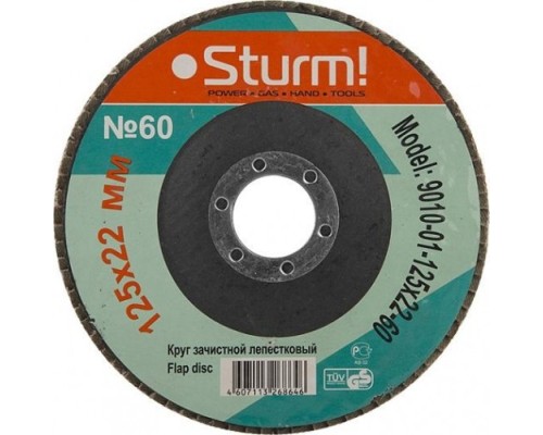 Круг лепестковый STURM 9010-01-125x22-60 125х22, p60