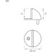 Ограничительный стопор НОРА-М 100 напольный 