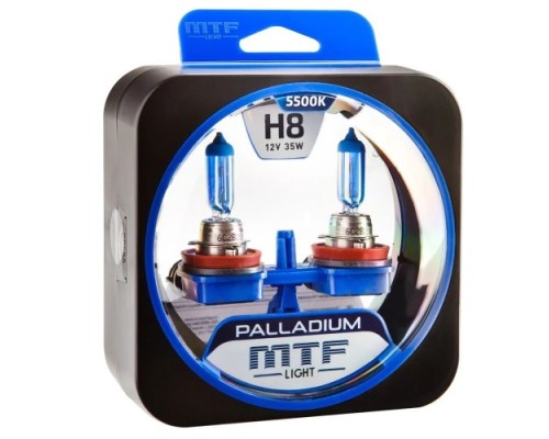 Лампа галогеновая MTF LIGHT серия PALLADIUM H8, 12V, 35W HPA1208