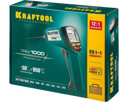 Пирометр KRAFTOOL TRM-1000 инфракрасный [45703-950]