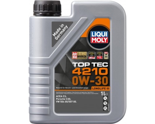 Масло моторное LIQUI-MOLY SAE 0W30 Top Tec 4210 1 л 21604 синтетическое [21604]