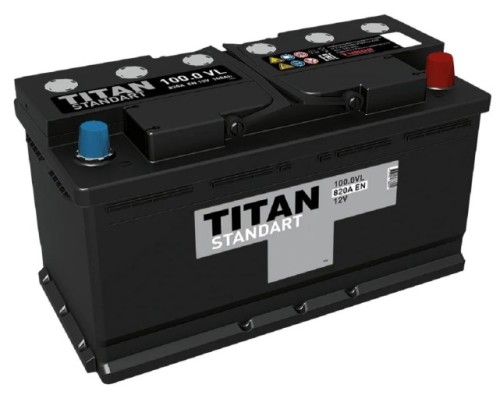 Аккумулятор Titan STANDART 100.0 VL 820А [4607008888010]