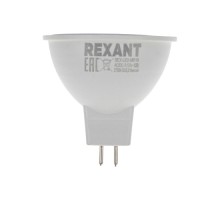 Лампа светодиодная REXANT Рефлектор MR16 9,5Вт 808Лм GU5.3 AC/DC 12B 2700K низковольтная [604-4003]