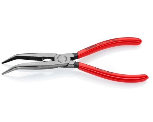 Длинногубцы KNIPEX KN-2621200SB с режущими кромками, губки 40°, 200 мм