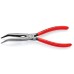 Длинногубцы KNIPEX KN-2621200SB с режущими кромками, губки 40°, 200 мм