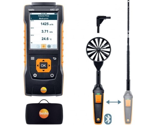 Комплект для вентиляции № 3 с Bluetooth TESTO 440 delta P (0563 4409) [05634409]