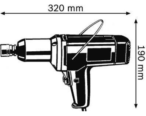 Гайковерт электрический BOSCH GDS 18 E ударный [0601436808]