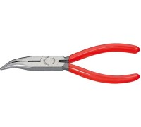 Круглогубцы с изогнутыми губками и режущими кромка KNIPEX 2521160 160 мм KN-2521160
