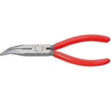 Круглогубцы с изогнутыми губками и режущими кромка KNIPEX 2521160 160 мм [KN-2521160]