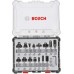 Набор фрез по дереву BOSCH 15 НМ-ФРЕЗ SET 6 мм-ХВ [2607017471]