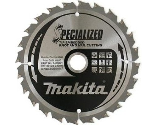 Пильный диск универсальный MAKITA 190x30x1.25x16T для демонтажных работ [B-31267]