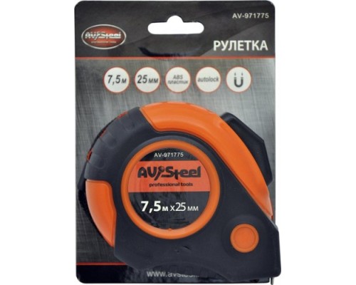 Рулетка измерительная AV Steel AV-971775 7,5 м х 25 мм