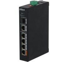 Коммутатор DAHUA DH-PFS3106-4ET-60-V2 4-портовый неуправляемый с PоE