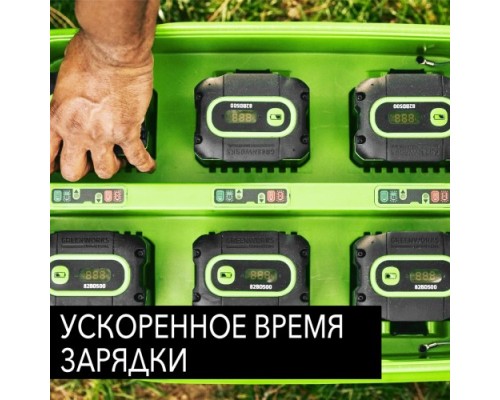 Зарядное устройство GREENWORKS 2 955 107 для 6 аккумуляторов [2955107]