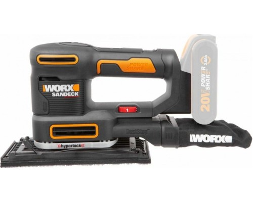 Виброшлифмашина аккумуляторная WORX WX820.9 без АКБ и ЗУ [WX820.9]