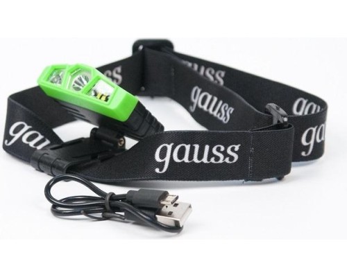 Фонарь GAUSS GFL406 налобный 5w 180lm li-ion 500mah led [GF406]