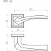 Ручка дверная НОРА-М 112 К AL комплект 