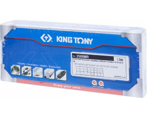 Набор головок 3/8" KING TONY 3508MR, 8 предметов
