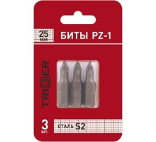 Бита для заворачивания TRIGGER 84963 ПРОФИ PZ-1 25мм (3шт.) тов-128284