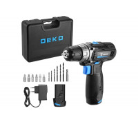 Дрель-шуруповерт аккумуляторная DEKO GCD12DU3 SET3 (063-4097) 063-4097