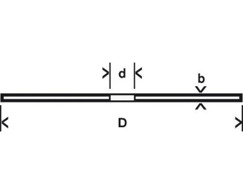 Диск отрезной по нержавеющей стали BOSCH 125х1,0х22 мм WA60T-BF (10шт) Standard for Inox ж/б [2608619267]