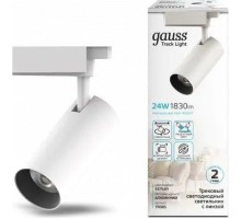 Светильник трековый GAUSS TR085 цилиндр 24w 1830lm 4000k 180-220v ip20 65*206мм бе